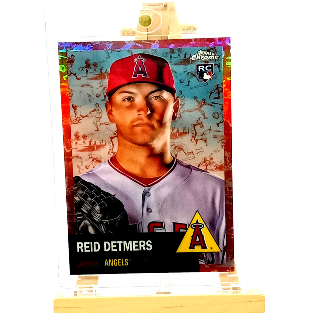 Rose Gold Toile 64/75 Reid Detmers Pitcher Rookie Card #104 Topps Chrome 2022